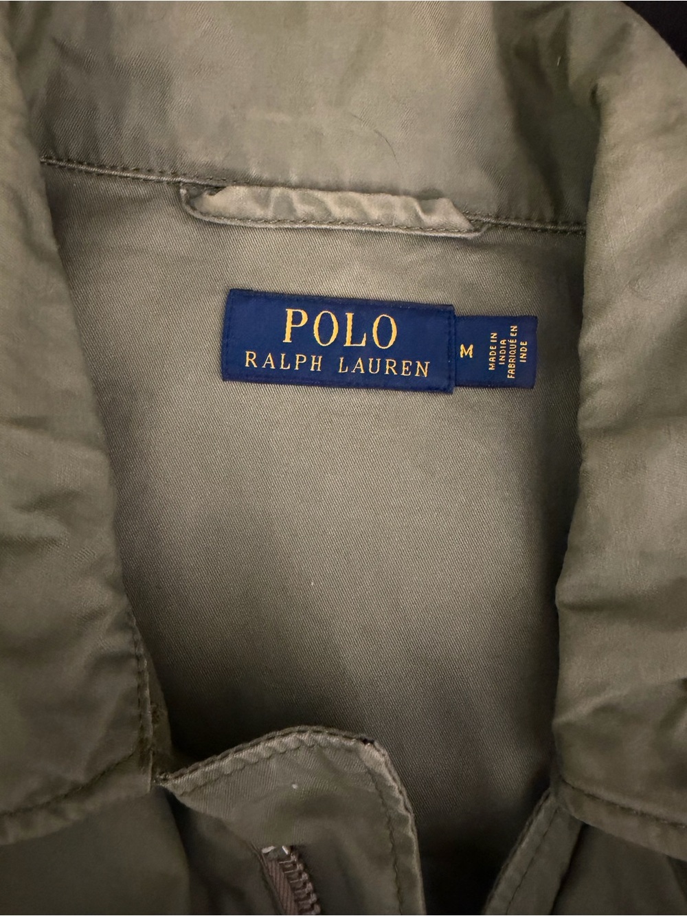 Women's Polo Ralph Lauren Beaded Steer Head Military Jacket Olive M - Picture 5 of 7